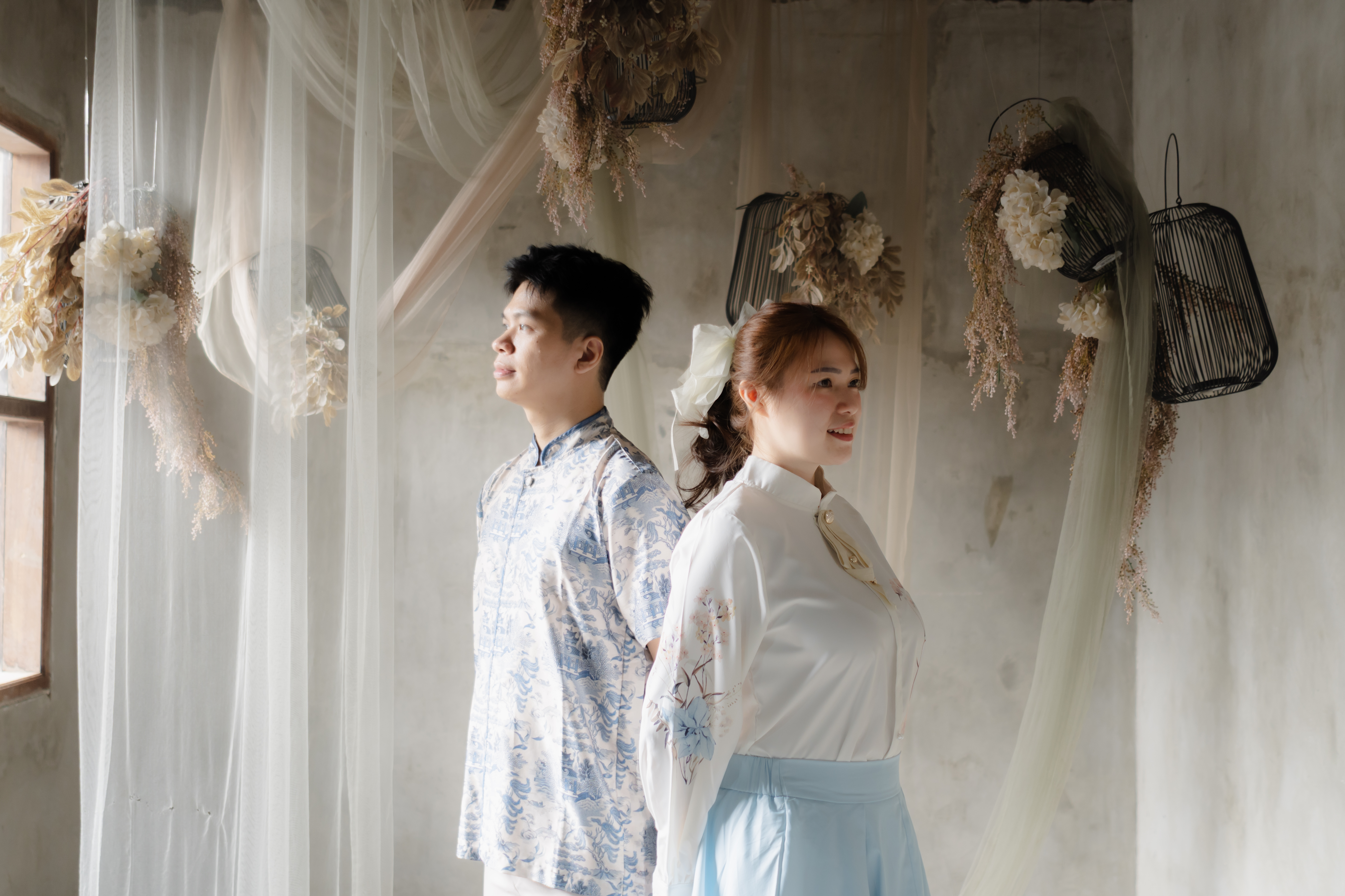 Prewedding portrait of Michael Vinci and Merlin